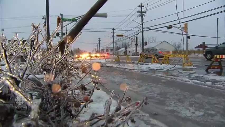 Moncton Pelted By Ice Storm Leaving Thousands Without Power - CBC Player