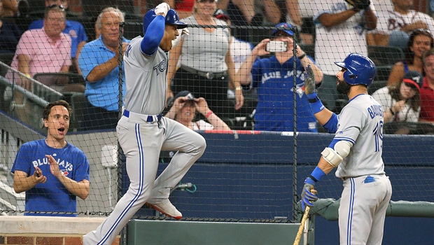 Image result for Marcus Stroman goes opposite field for his first career home run