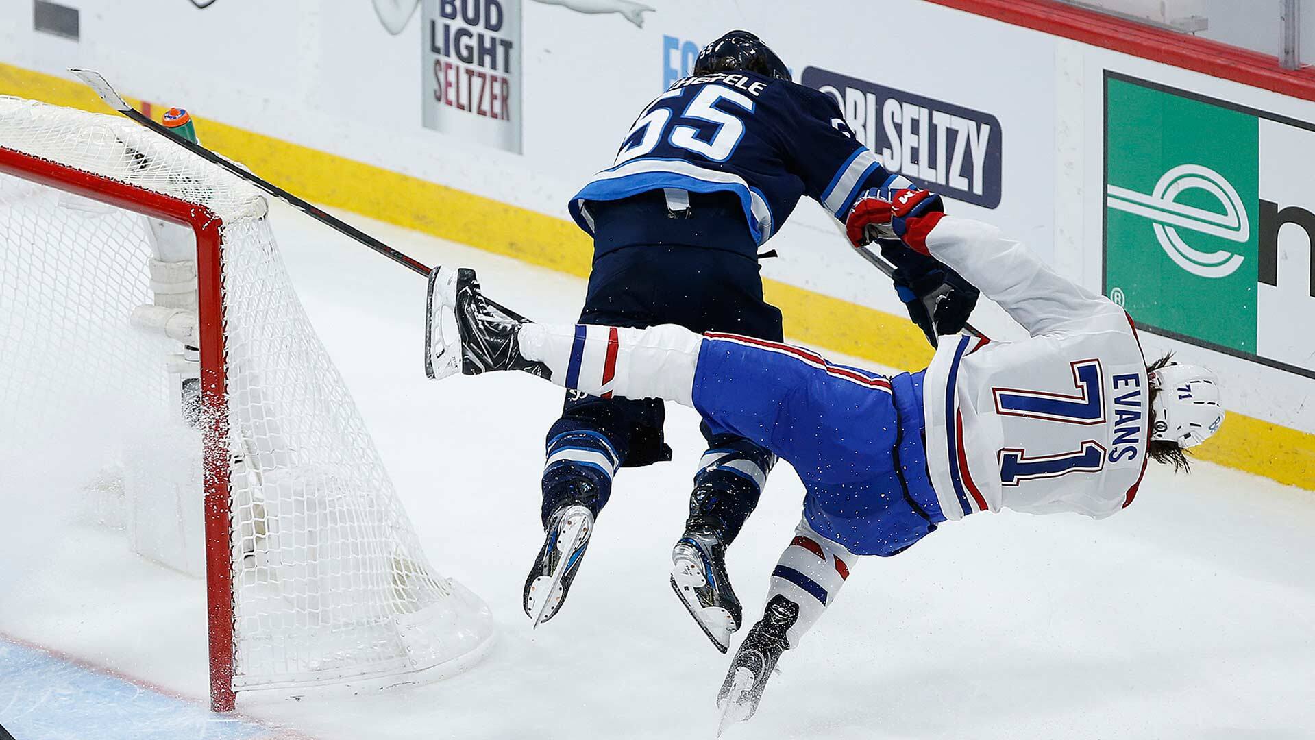 pic Habs Game Hit vicious hit overshadows game 1 of jets