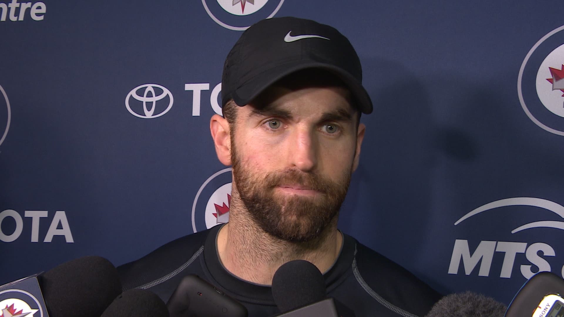 RAW: Jets pre game Andrew Ladd | CBC.ca