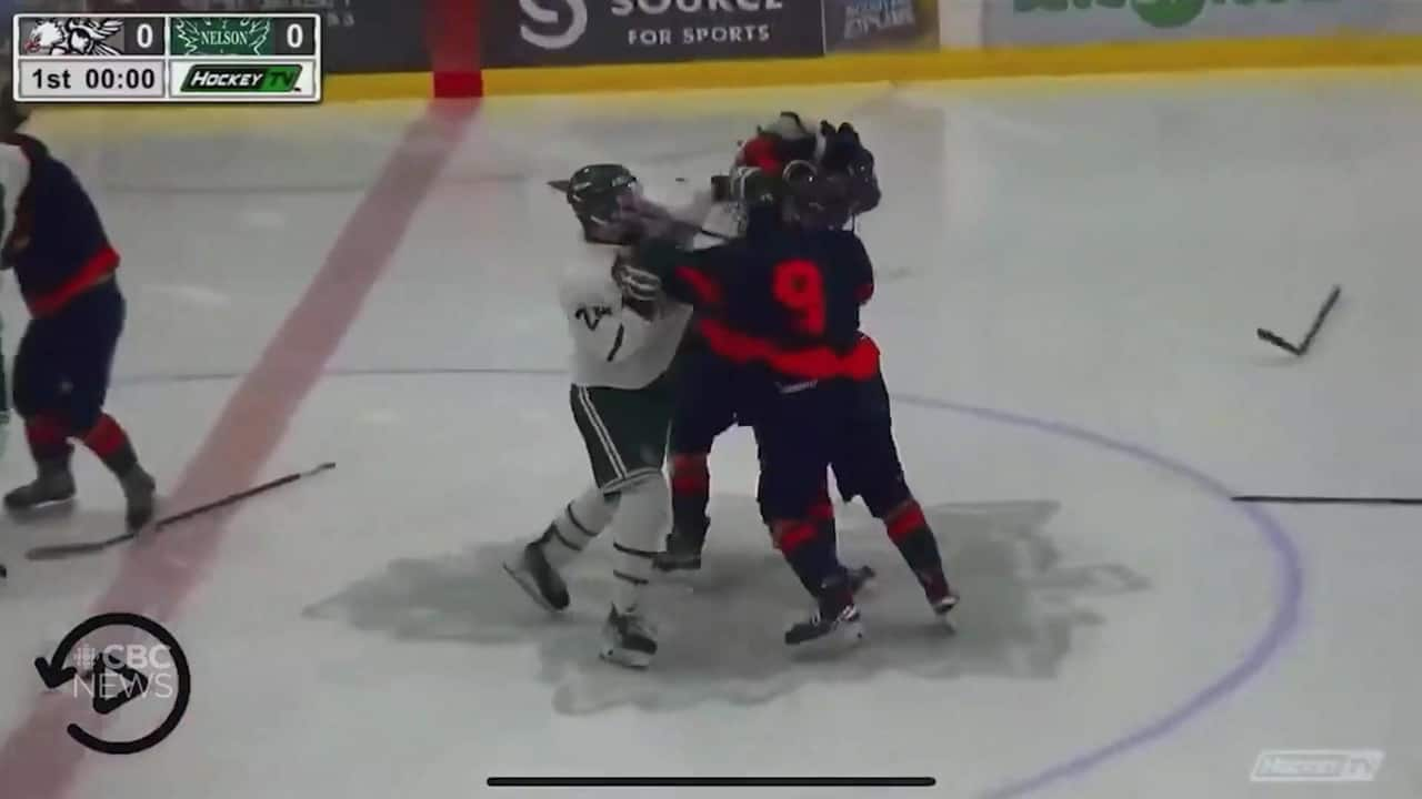 Line Brawls In B.C. Regional Junior Hockey Game Result In A Slew Of ...