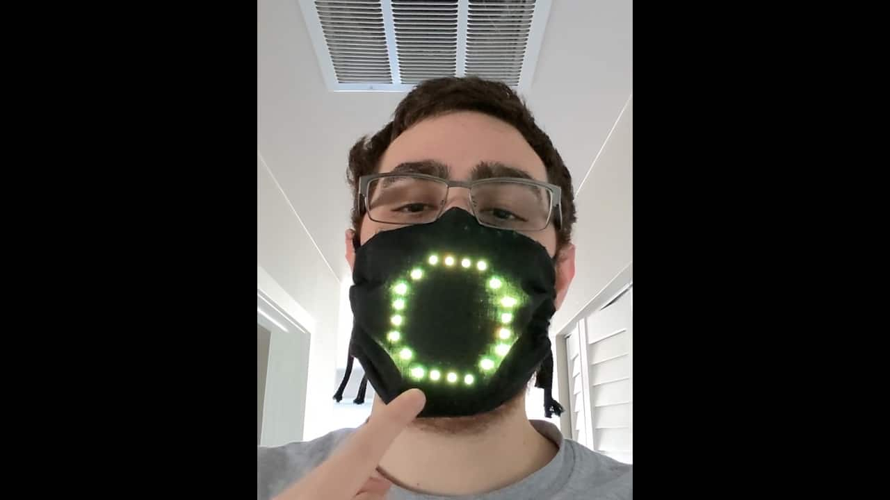 led mask mouth