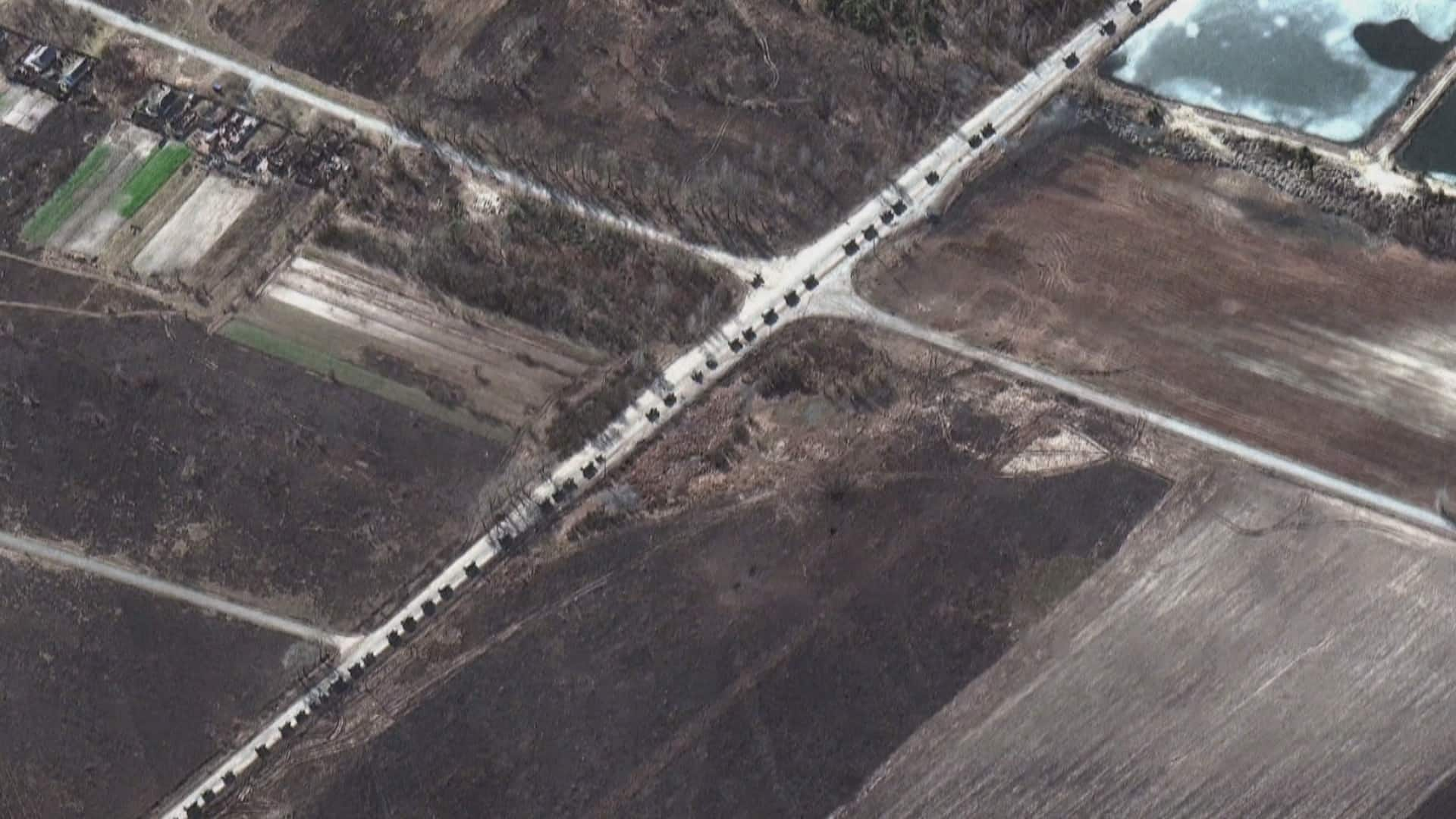 Russian Military Convoy 64-km Long Advances On Kyiv | CBC.ca