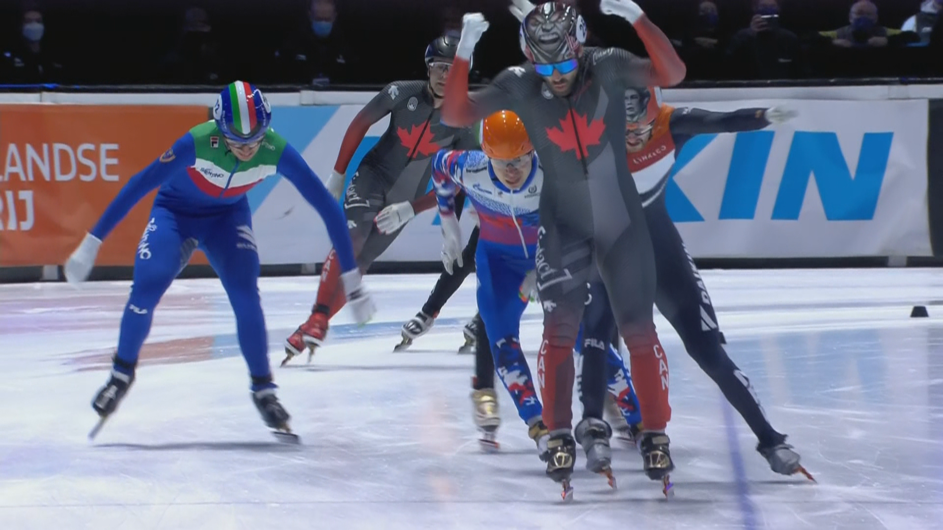 Charles Hamelin captures 1,500m world title at short track worlds | CBC ...