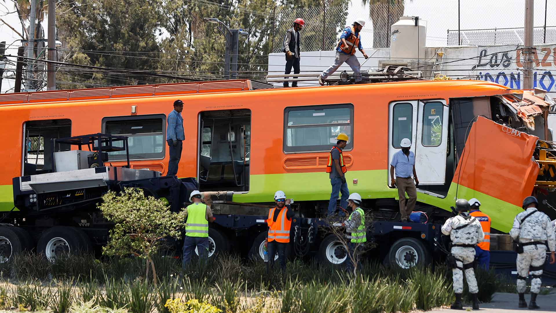 Mexico City metro overpass collapses onto road leaving at least 24 dead ...