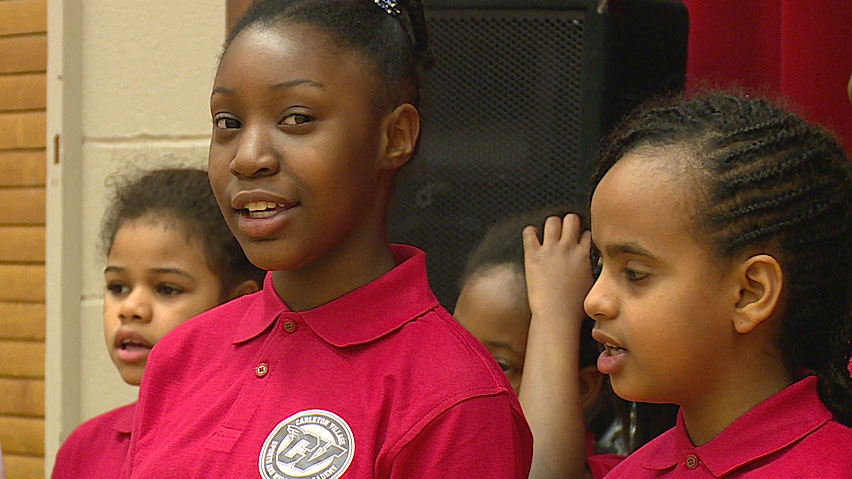 Martin Luther King Jr. Day marked with song at Toronto school | CBC News