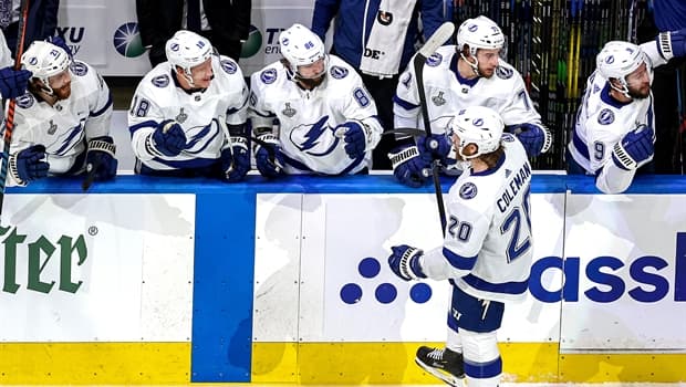 Victor Hedman Tampa Bay Lightning Unsigned 2020 Stanley Cup Playoffs Game 5  vs. Boston Bruins Series-Cli… in 2023