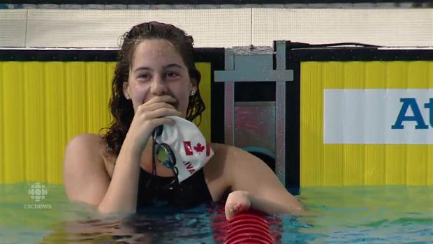 Aurelie Rivard is golden as she sets a world record in ...
