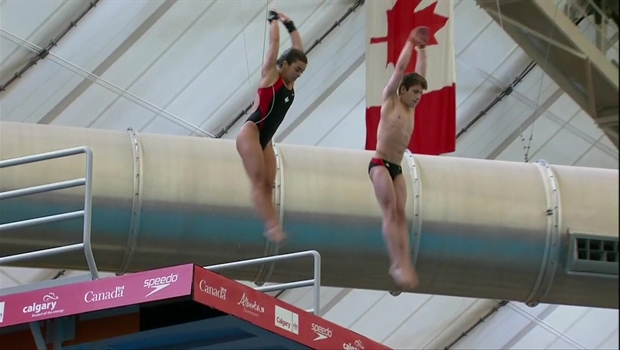Imbeau-Dulac, Gagne add gold to Canadian diving medal haul ...