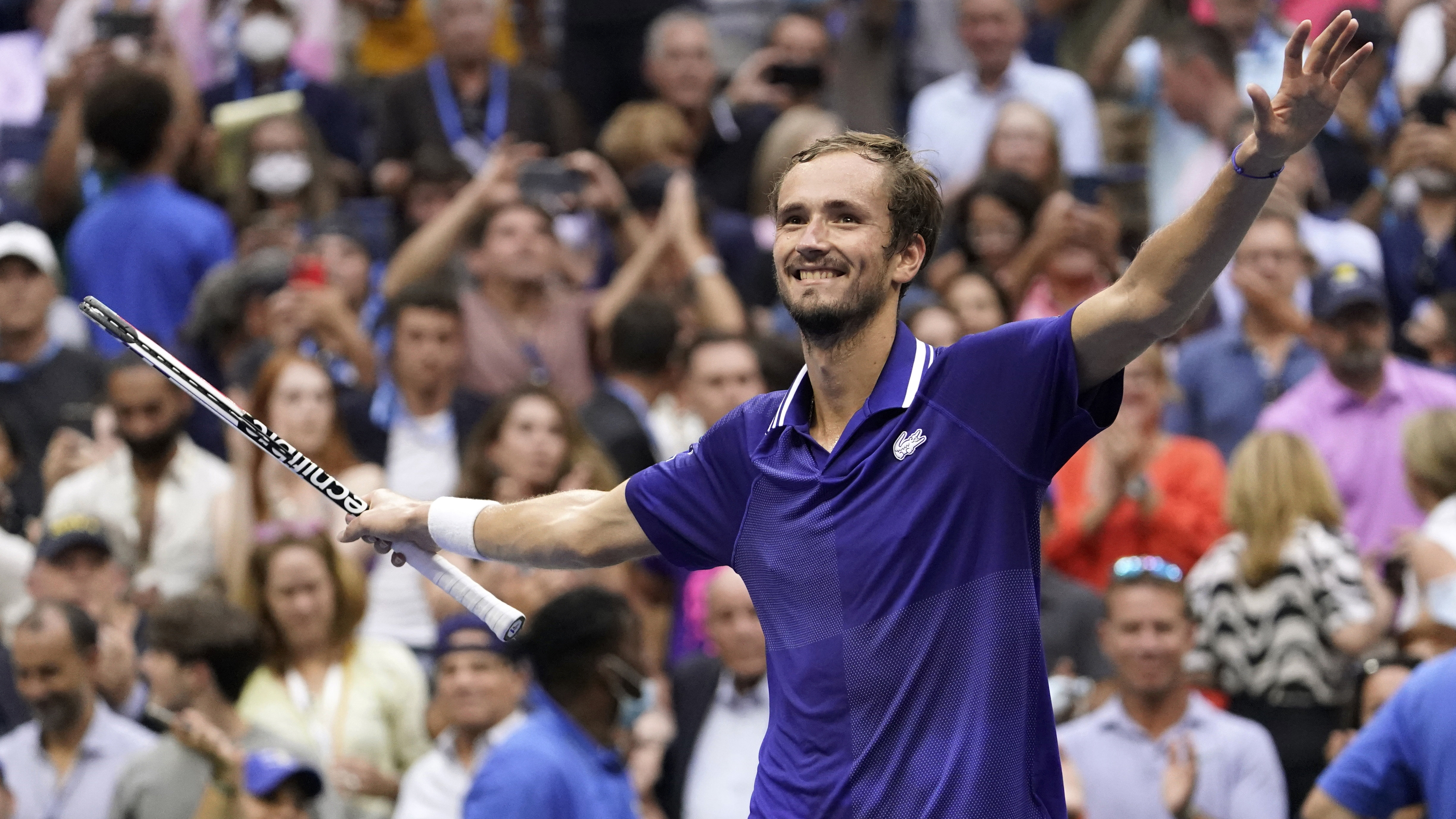 Watch: Daniil Medvedev responds to fans booing after his victory