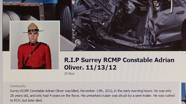 B.C. RCMP Identify Officer Killed In Surrey Crash | CBC News