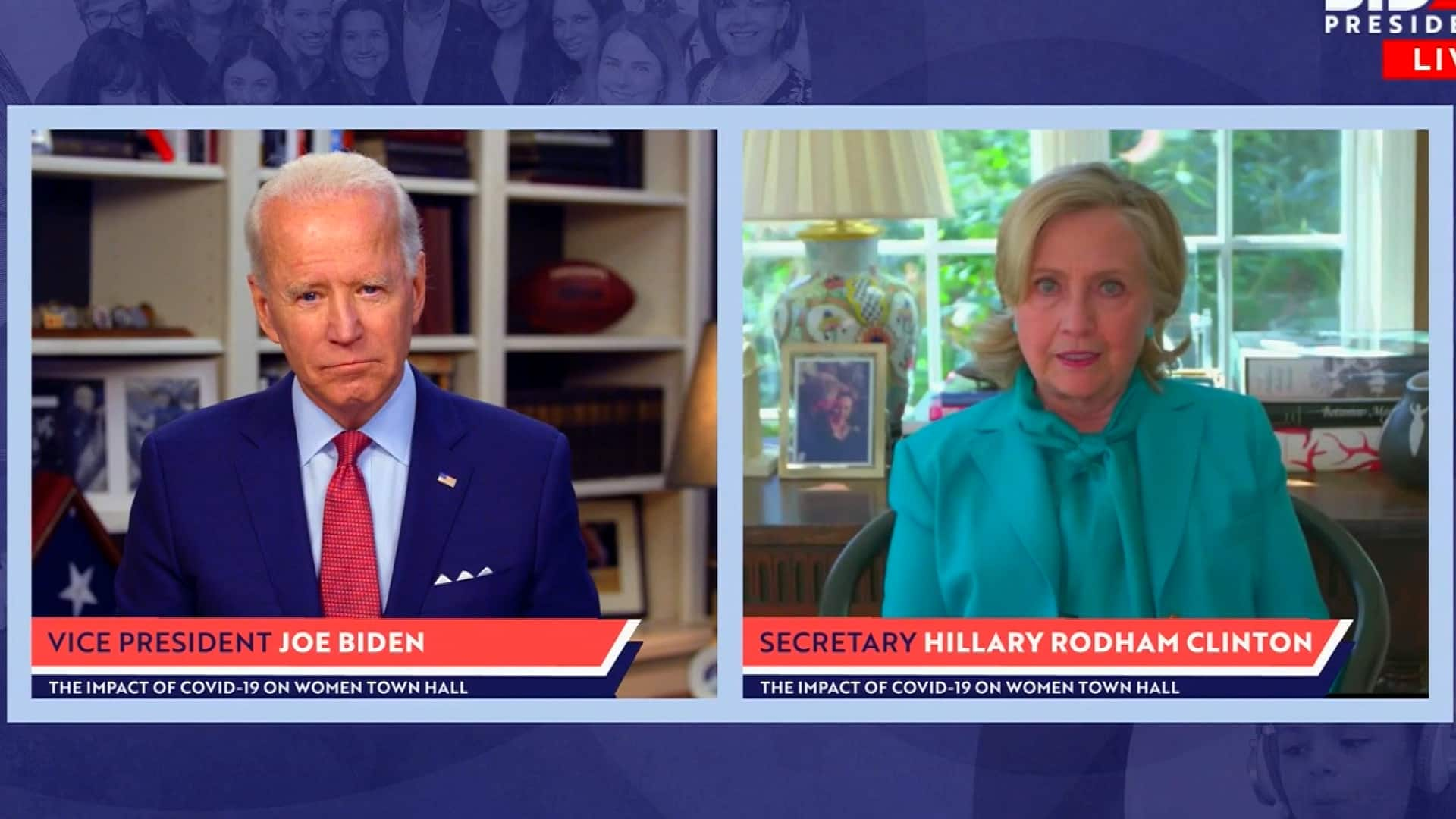 Former Democratic Nominee Hillary Clinton Endorses Joe Biden For ...