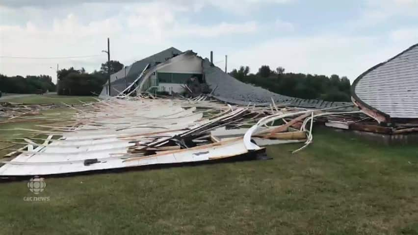 Strongfield, Saskatchewan curling rink destroyed by storm | CBC.ca