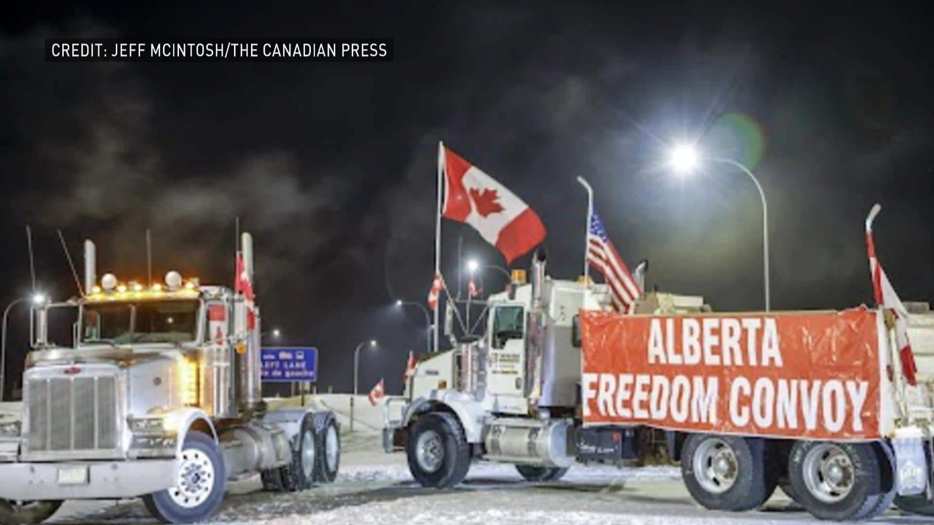 Kenney Calls For Calm At Alberta Border Blockade After Some Protesters ...