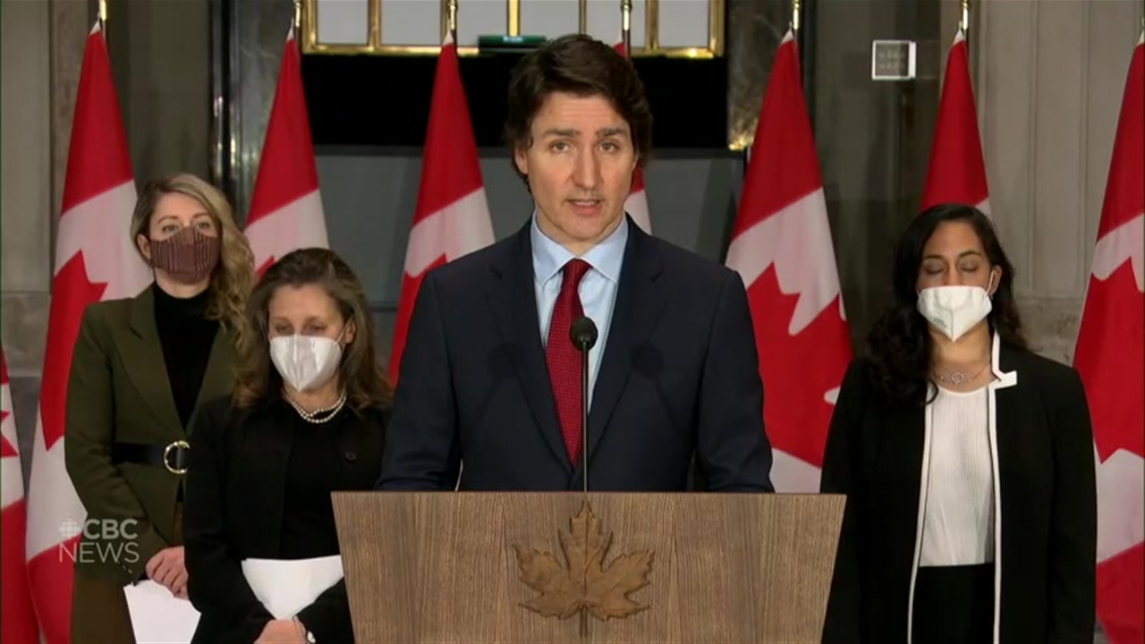 Trudeau announces sanctions to punish Russia for its 'horrific' attack ...