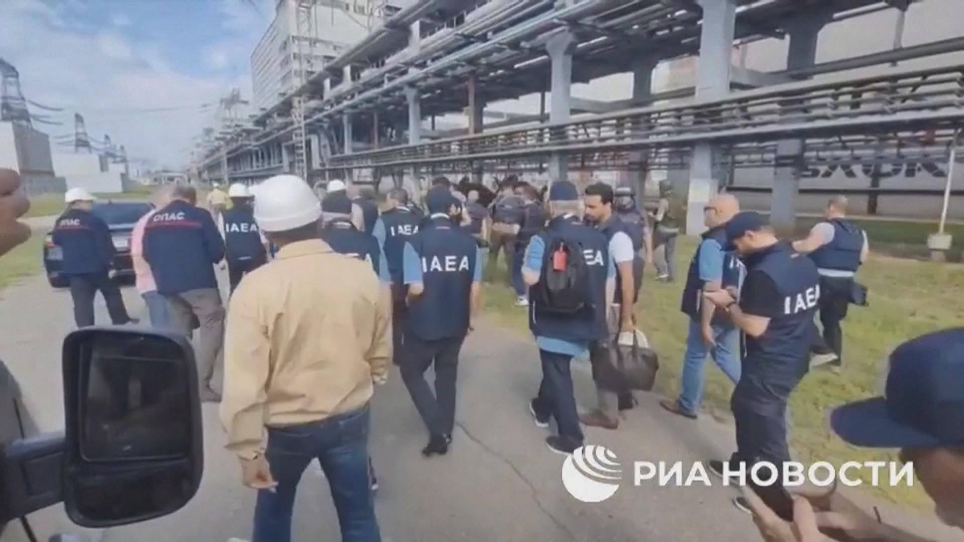 IAEA team arrives at Zaporizhzhia power plant