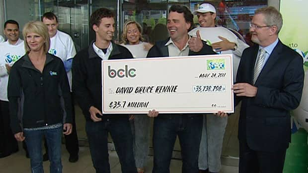 $35.7M Lotto Max Cheque Picked Up By B.C. Man | CBC News