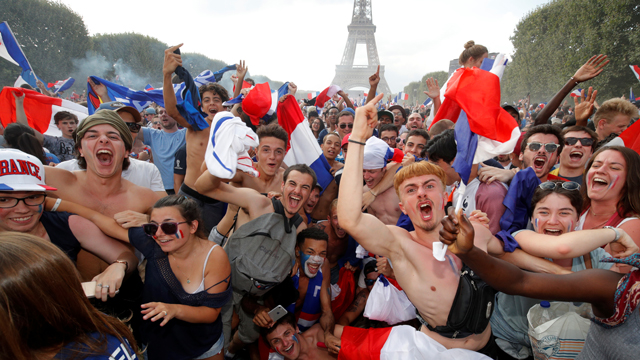 france world cup celebration crowd