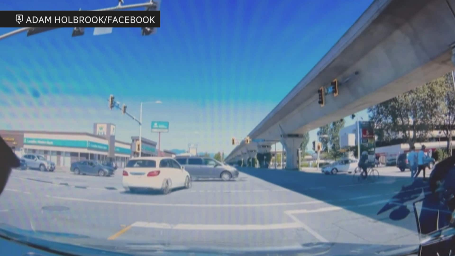 Dashcam Footage Shows Vehicle Driving Through Red Light Into Traffic In ...