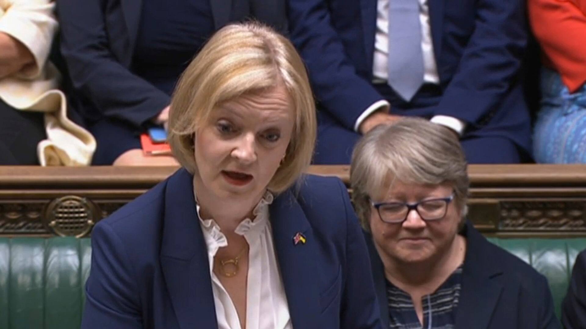 Liz Truss makes 1st appearance in U.K. Parliament as prime minister ...