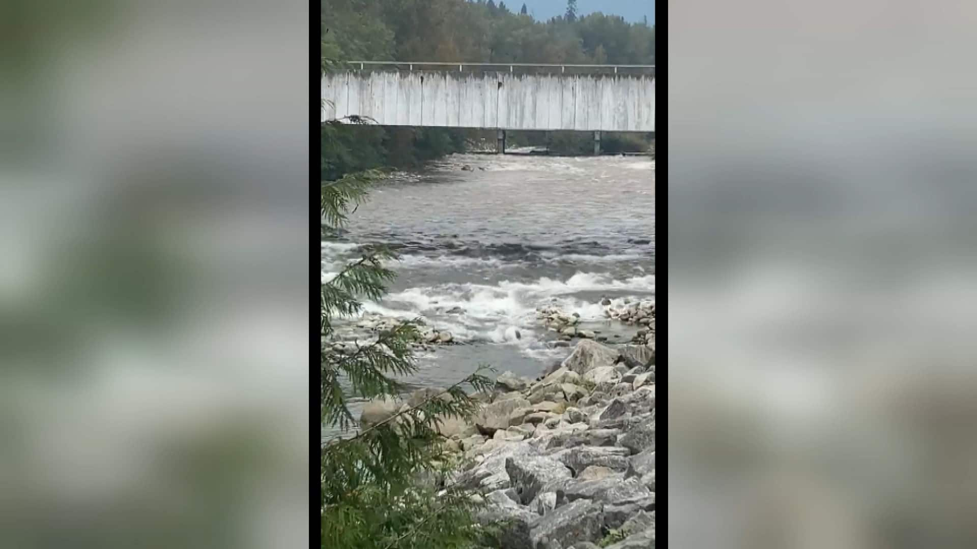 Man Watching River From Mountain Top