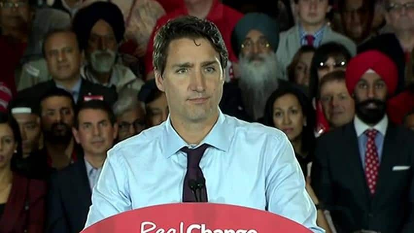 Canada Election 2015: Justin Trudeau Accuses Tom Mulcair Of 'austerity ...