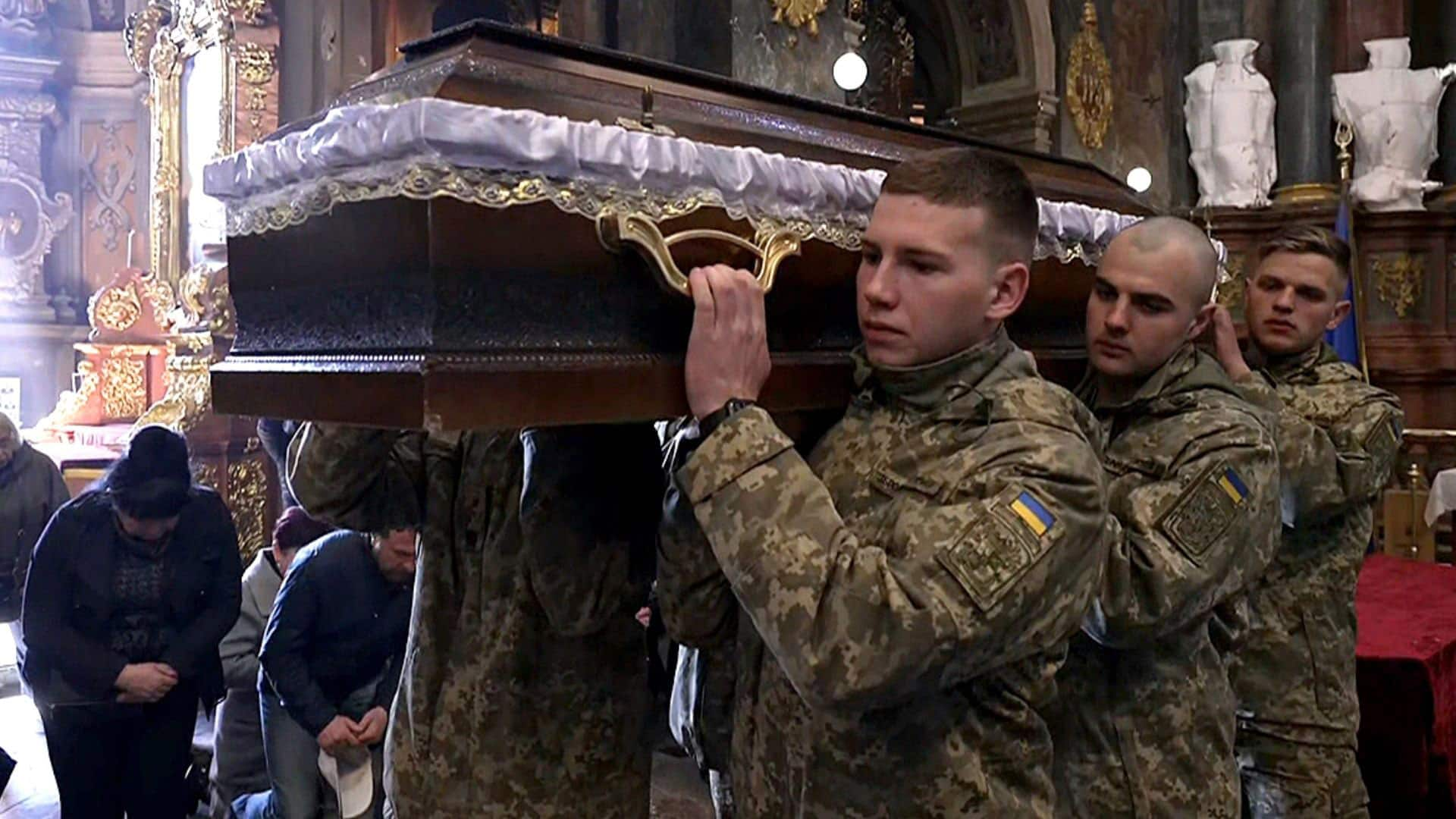 Ukrainians Mourn Fallen Soldiers After A Month Of War | CBC.ca