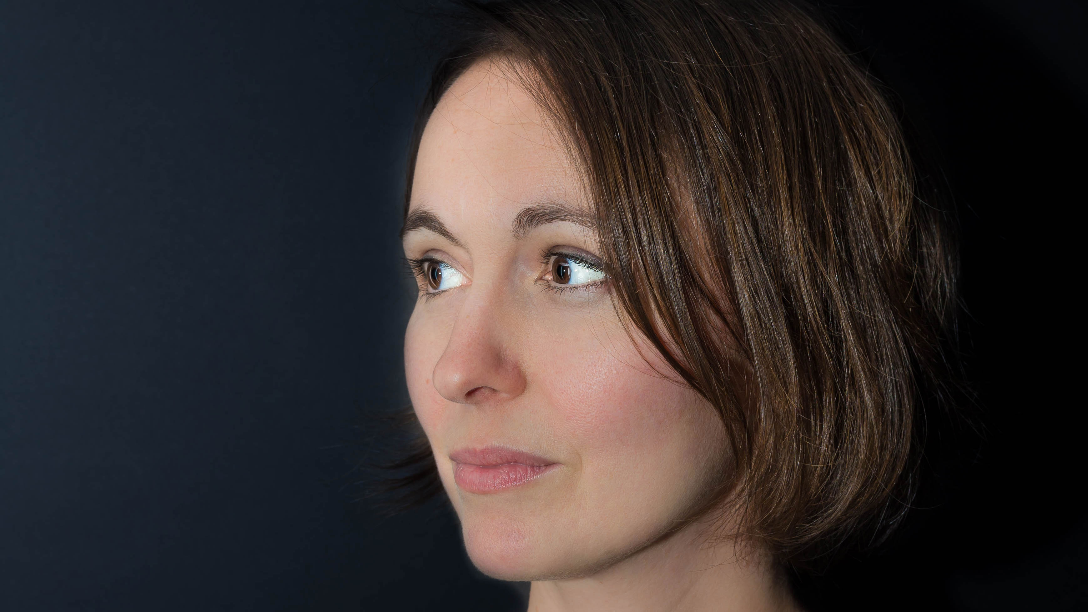 When she's in her writing zone, author Catherine Leroux thinks she's probably grimacing; When she's in her writing zone, author Catherine Leroux thinks she's probably grimacing