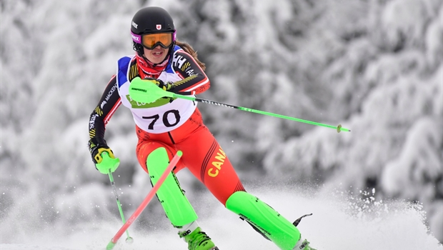 Canadian pair on slalom podium at para alpine World Cup | CBC Sports